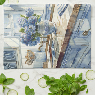 Linge De Cuisine Cuisine Côtière de Nouvelle-Angleterre à l'aquarel