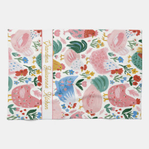 Linge De Cuisine Cuisine de grand-mère au poulet floral