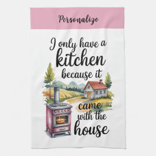 Linge De Cuisine Cuisine de Style Cottage Rétro Citation Drôle Pers