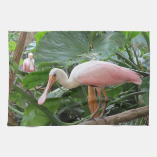 Linge De Cuisine Cuisine exotique rose d'oiseau de spatule rose