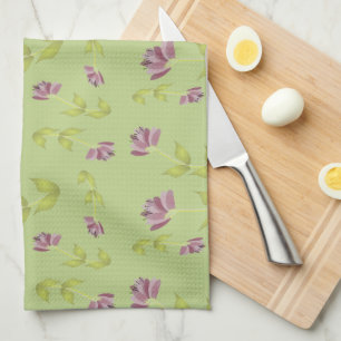 Linge De Cuisine Cuisine florale de chaux et framboise