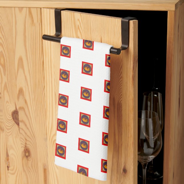 Linge De Cuisine Cuisine Linge Jaune Théière (Pliage en tiers)