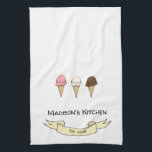Linge De Cuisine Cuisine personnalisée en crème glacée mignonne<br><div class="desc">Crème de glace Conception Whimsical Personnalisable. Il s'agit d'un modèle et prêt pour vous à ajouter les détails de votre entreprise à. Si vous souhaitez modifier la couleur ou le style de police et la couleur de l'arrière - plan,  cliquez sur le bouton customiser à la fin du modèle.</div>