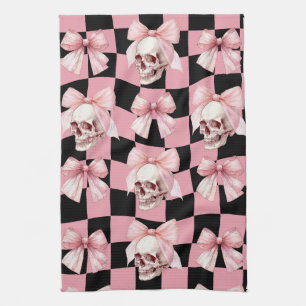 Linge De Cuisine Cuisine Rose Squelette Halloween Cool