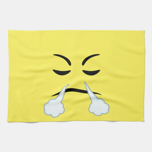 Linge De Cuisine Cuisson à la vapeur d'Emoji (Horizontal)