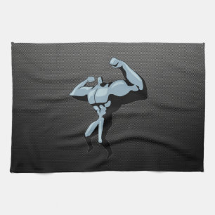 Linge De Cuisine Culturiste de regard de fibre de carbone