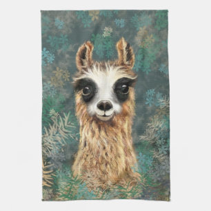 Linge De Cuisine Curieux Llama Bébé - Cute -