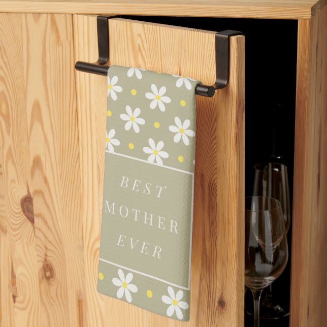 Linge De Cuisine Custom Mother's Day Gift Personalized Daisy (Pliage en tiers)