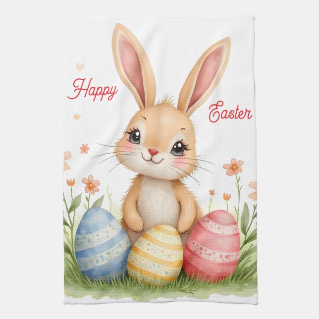 Linge De Cuisine Cute Beautiful Easter Bunny Popular Collection (Vertical)