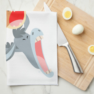 Linge De Cuisine Cute Cartoon Brême Ville Musiciens Cuisine Serviet