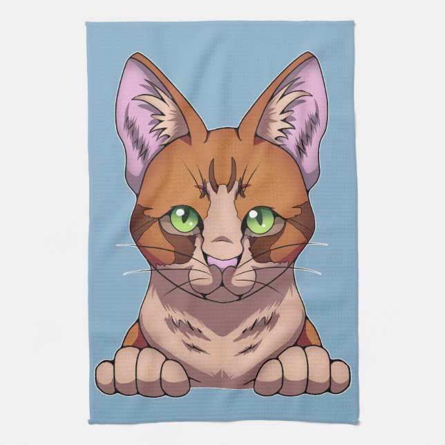 Linge De Cuisine Cute chat (Vertical)