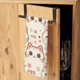 Linge De Cuisine Cute Chat simple chaton Motif