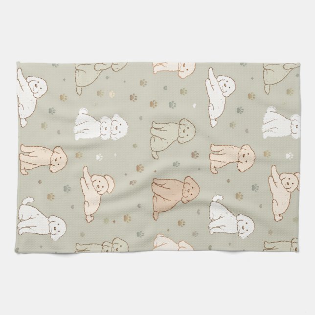 Linge De Cuisine Cute Cockapoo kitchen Towel Dog Lover Gift (Horizontal)
