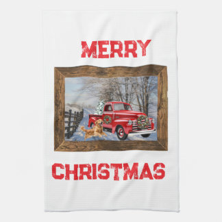 Linge De Cuisine Cute Country Christmas Holiday Farm Kitchen Towel