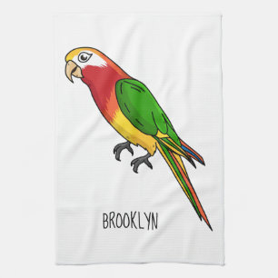 Linge De Cuisine Cute happy parrot
