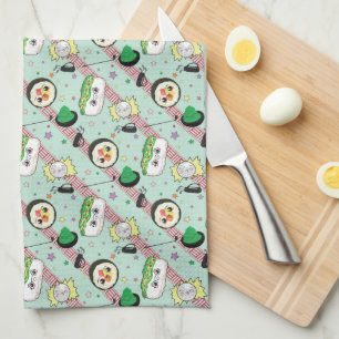 Linge De Cuisine Cute Japonais Sushi Lover Motif de golf