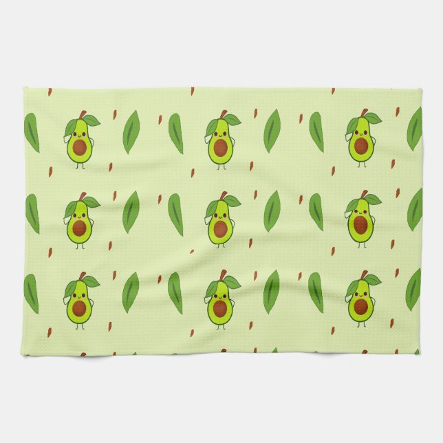 Linge De Cuisine Cute kawaii avocado (Horizontal)
