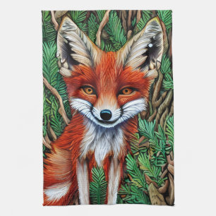 Linge De Cuisine Cute Little Wilderness Fox