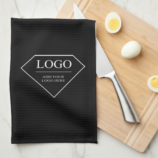 Linge De Cuisine Cute Moderne Élégant Cadeau Mariage personnalisé (Quart Plié)