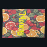 Linge De Cuisine Cute Motif de fruits colorés - Fun Summer Design<br><div class="desc">Célébrez la fraîcheur et la couleur avec ce motif de fruits mignon et vibrant! Avec ses bananes, ses fraises, ses oranges et sa pastèque, ce design amusant est parfait pour les produits d'été. Idéal pour les enfants, les amoureux de la décoration fruitée, ou comme un cadeau ludique sur les vêtements...</div>