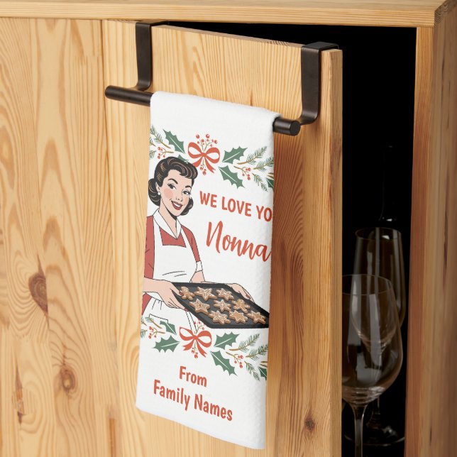Linge De Cuisine Cute Nonna Gift  (Pliage en tiers)