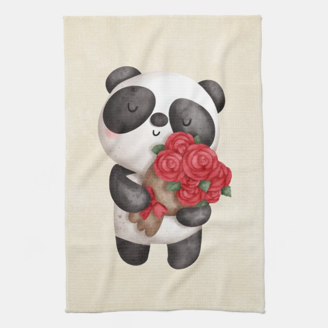 Linge De Cuisine Cute Panda (Vertical)