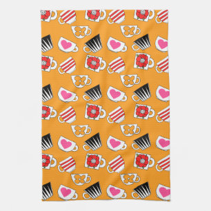Linge De Cuisine Cute Petites Tasses Dans La Cuisine Motif