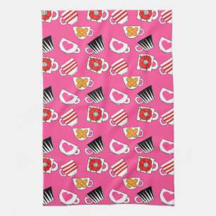 Linge De Cuisine Cute Petites Tasses Dans La Cuisine Motif
