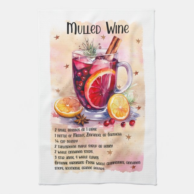 Linge De Cuisine Cute recette de vin chaud (Vertical)