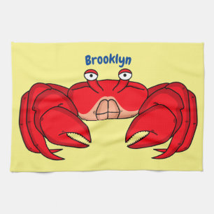 Linge De Cuisine Cute red crab cartoon