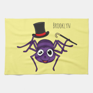 Linge De Cuisine Cute Spider dans le top a un dessin animé