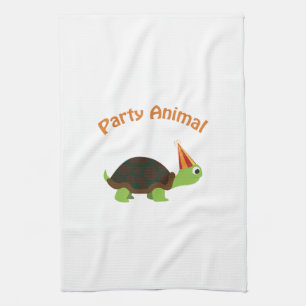 Linge De Cuisine Cute Turtle Party Animal