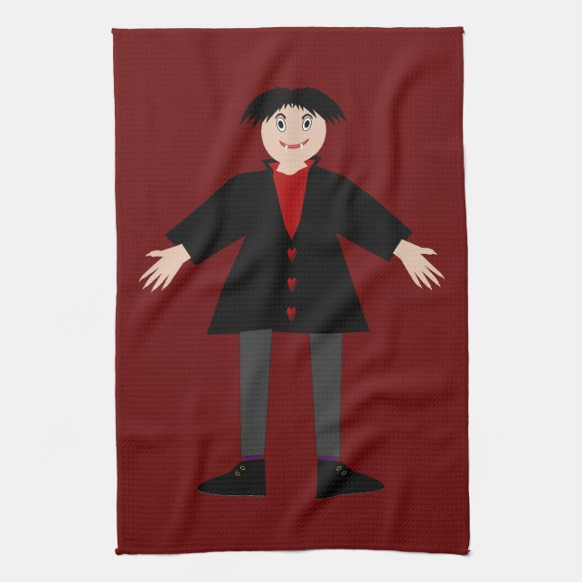 Linge De Cuisine Cute Vampire Halloween (Vertical)