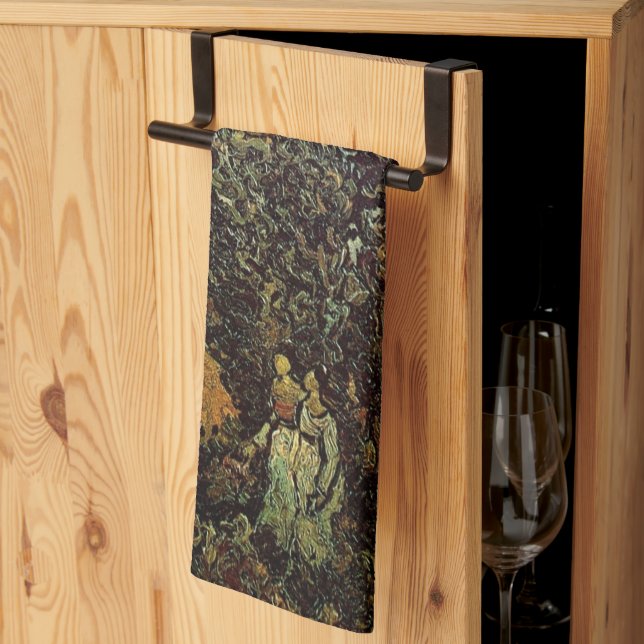 Linge De Cuisine Cyprès et deux femmes par Vincent van Gogh (Pliage en tiers)