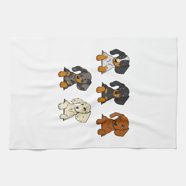 Linge De Cuisine Dachshund (Horizontal)