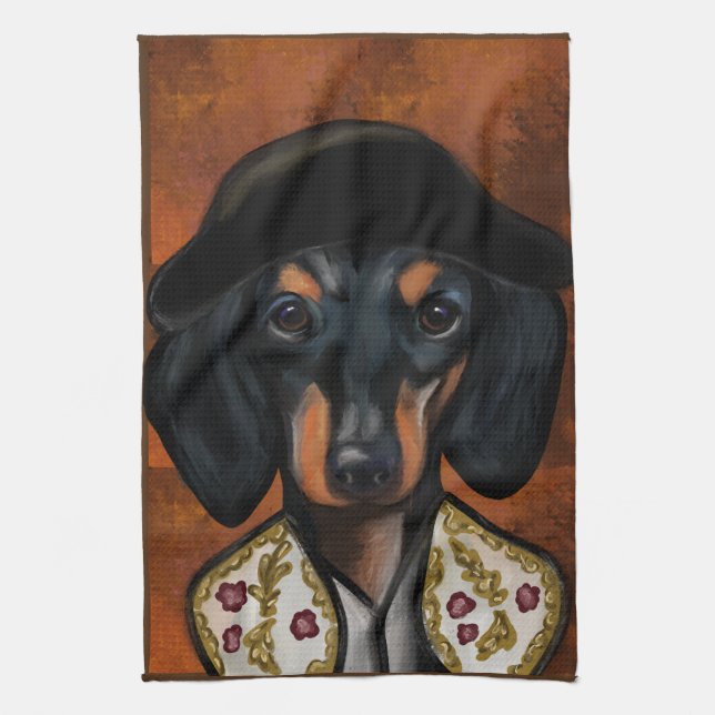 LINGE DE CUISINE DACHSHUND          (Vertical)