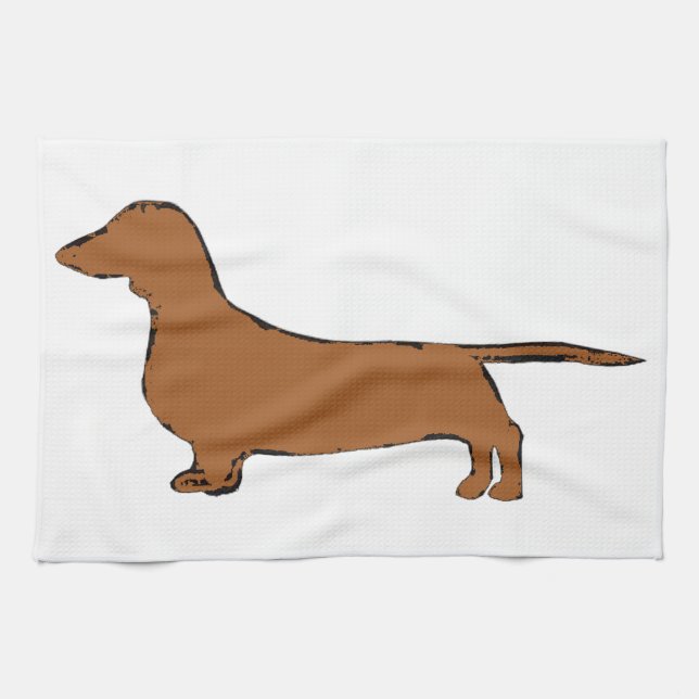 Linge De Cuisine dachshund (Horizontal)