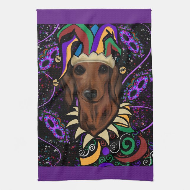 Linge De Cuisine Dachshund         (Vertical)