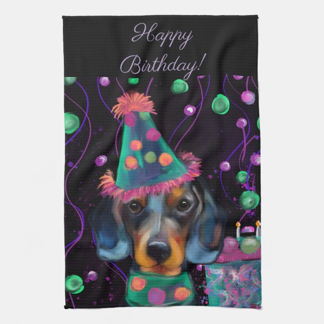Linge De Cuisine Dachshund  (Vertical)