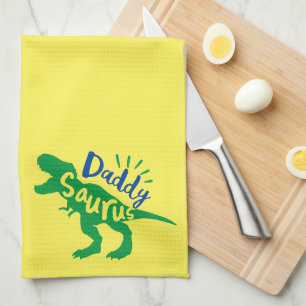 Linge De Cuisine Daddy Saurus T-Rex Silhouette