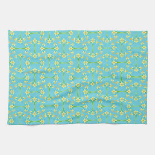 Linge De Cuisine Daffodiles Sunshine Spring Sky Blue Cuisine Servie