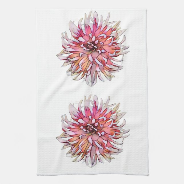 LINGE DE CUISINE DAHLIA FLOWER (Vertical)