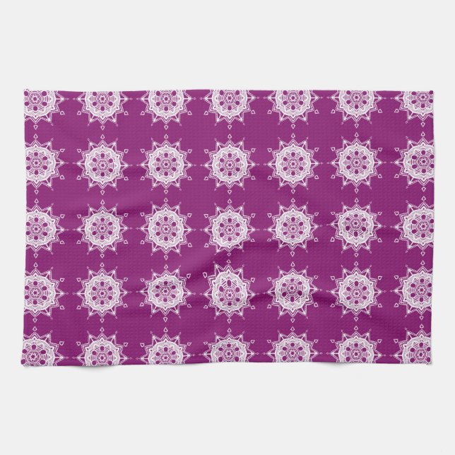 Linge De Cuisine Dahlia Mandala (Horizontal)
