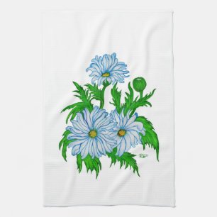 Linge De Cuisine Daisies flowers