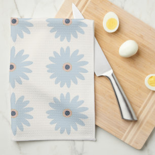Linge De Cuisine Daisy bleu clair