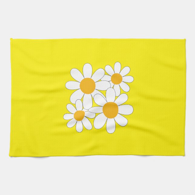 Linge De Cuisine Daisy Lumineuse et Audacieuse (Horizontal)