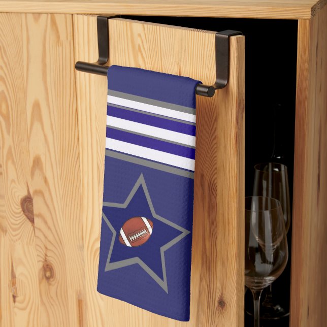 Linge De Cuisine Dallas Football Fan Customizable Design (Pliage en tiers)