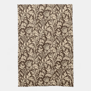 Linge De Cuisine Damassé de chardon de William Morris, Taupe Tan e