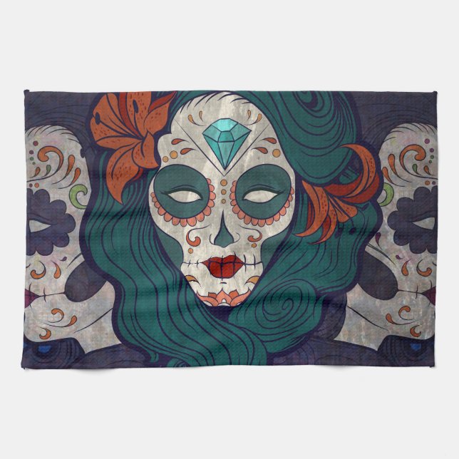 Linge De Cuisine Dames crâniennes (Horizontal)