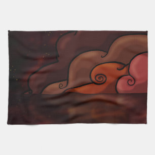 Linge De Cuisine Danger rouge